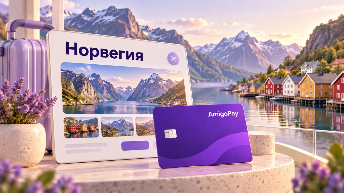 Онлайн-оплата норвежских сайтов из России через AmigoPay
