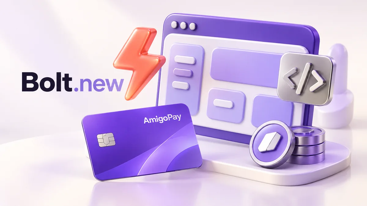 Подписка Bolt.new: разработка приложений и карта AmigoPay