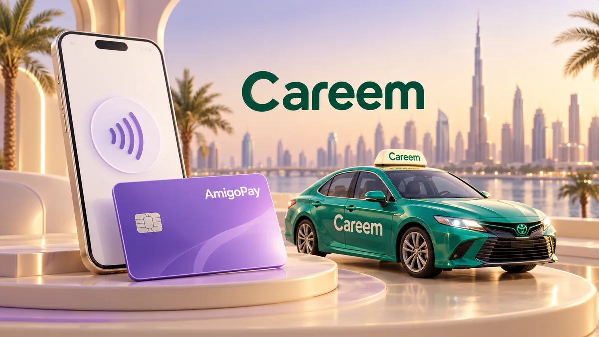 Оплата Careem в поездке и карта AmigoPay