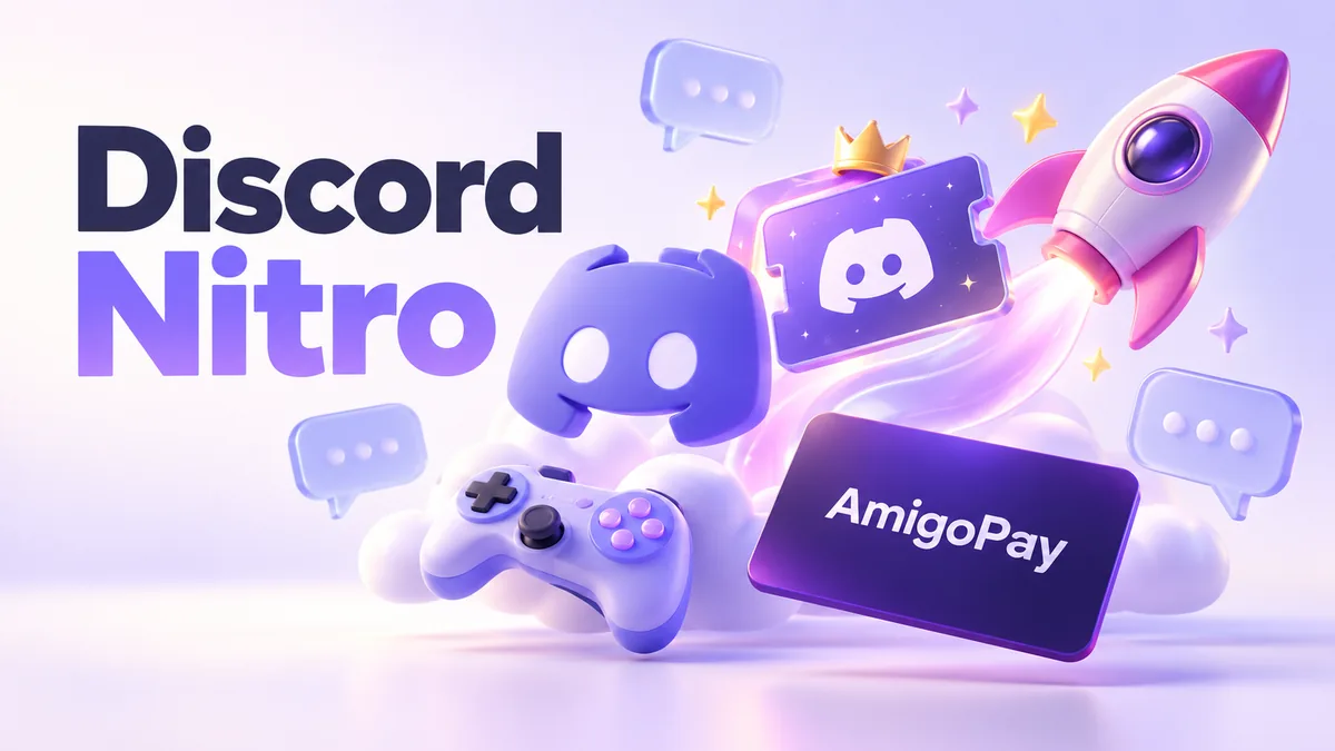 Как купить Discord Nitro в России в 2026 году Покупка Discord Nitro в России через AmigoPay: подписка, игровые элементы и карта
