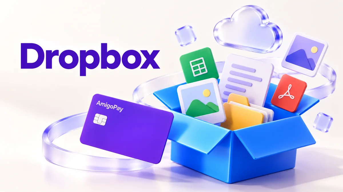 Как оплатить Dropbox из России в 2026 году Dropbox: облачные файлы и документы и виртуальная карта AmigoPay