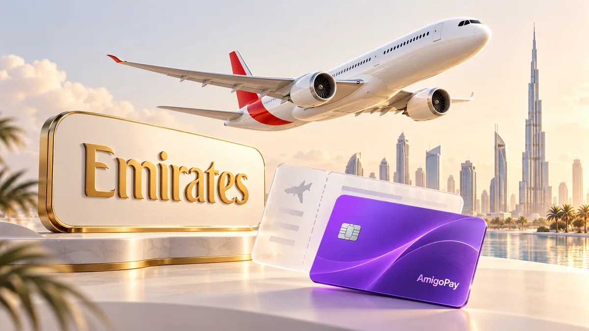 Как оплатить билеты Emirates из России в 2026 году Оплата билетов Emirates: самолёт, Дубай и карта AmigoPay