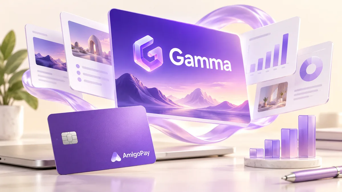 Подписка Gamma для презентаций и оплата через AmigoPay