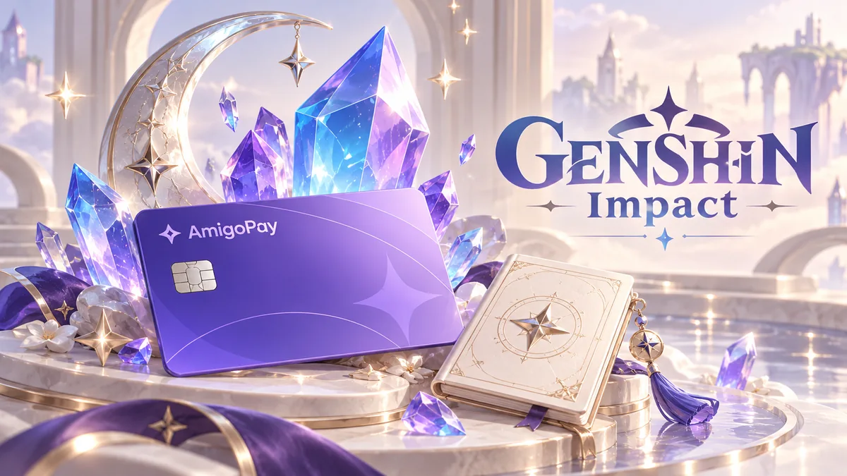 Донат Genshin Impact: кристаллы, Луна и карта AmigoPay