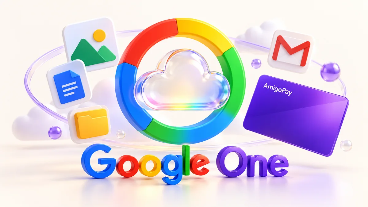 Как оплатить Google One из России в 2026 году Google One: облачное хранилище и документы и виртуальная карта AmigoPay