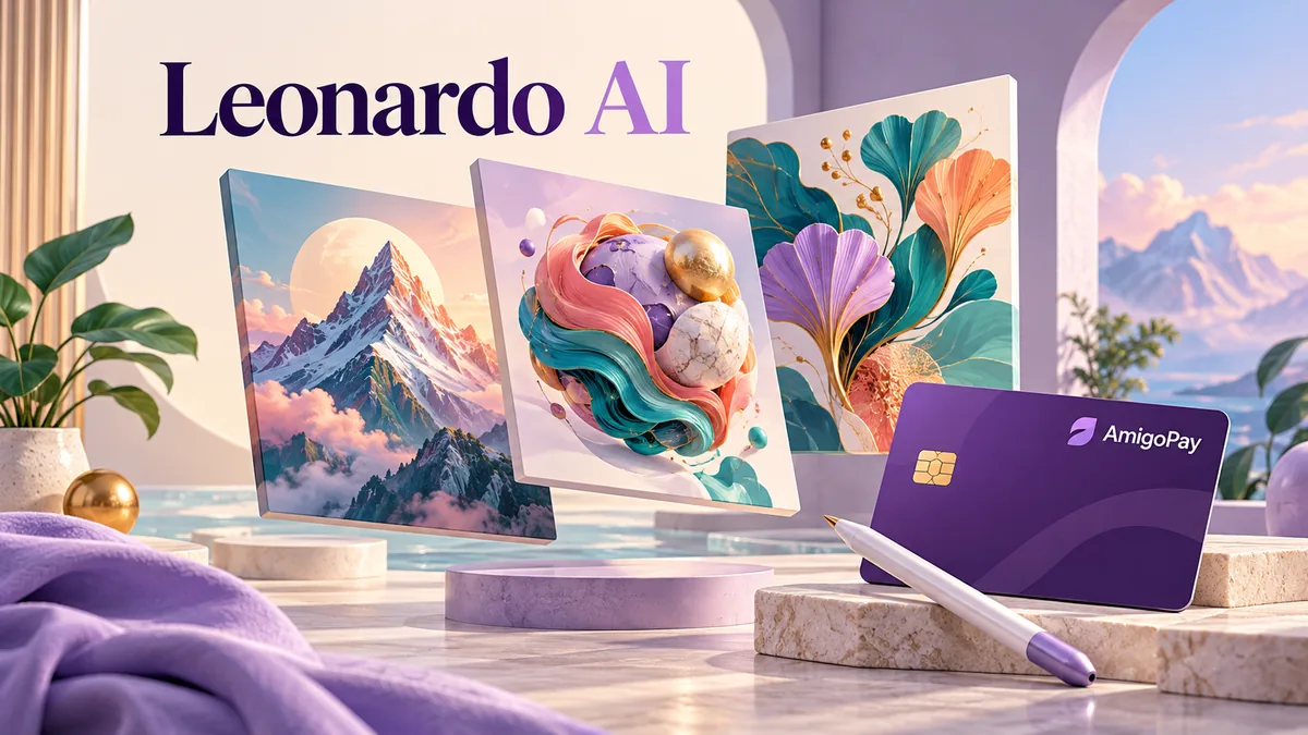 Подписка Leonardo AI: цифровые иллюстрации и карта AmigoPay для оплаты