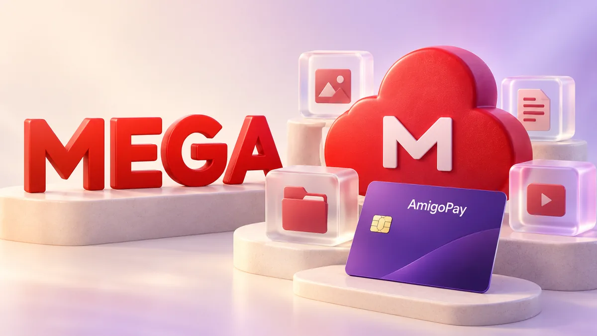 Оплата MEGA из России с помощью AmigoPay