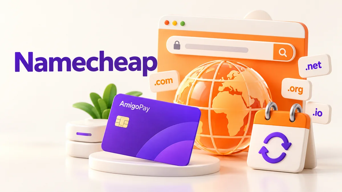 Как оплатить Namecheap из России в 2026 году Namecheap: домен, сайт и продление и виртуальная карта AmigoPay