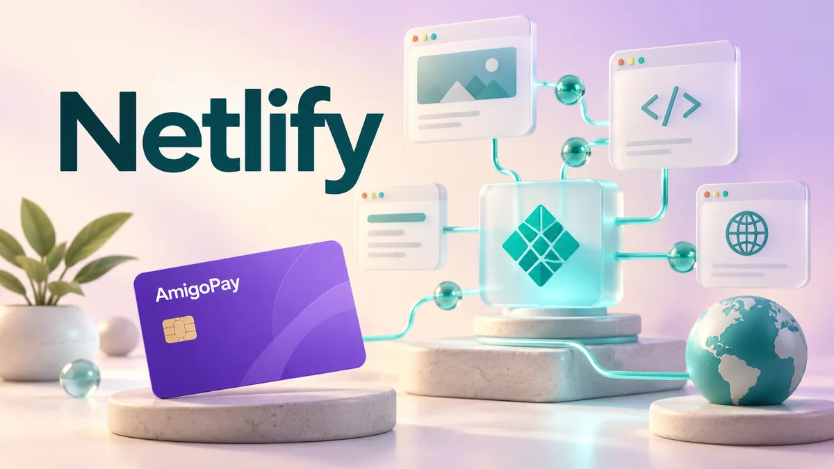 Оплата Netlify из России с помощью AmigoPay