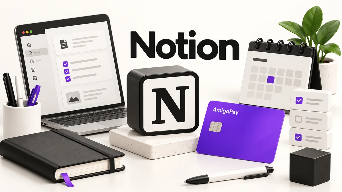 Как оплатить Notion из России: личная и командная подписка Notion: заметки и рабочее пространство и виртуальная карта AmigoPay