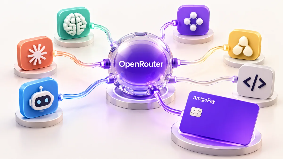 Как пополнить баланс OpenRouter из России OpenRouter: API и сеть моделей и виртуальная карта AmigoPay