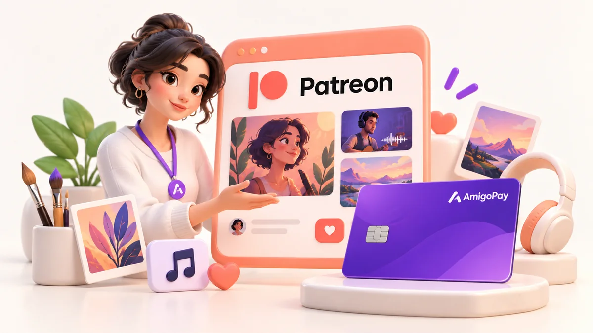 Как оплатить Patreon из России в 2026 году Patreon: материалы автора и подписка и виртуальная карта AmigoPay