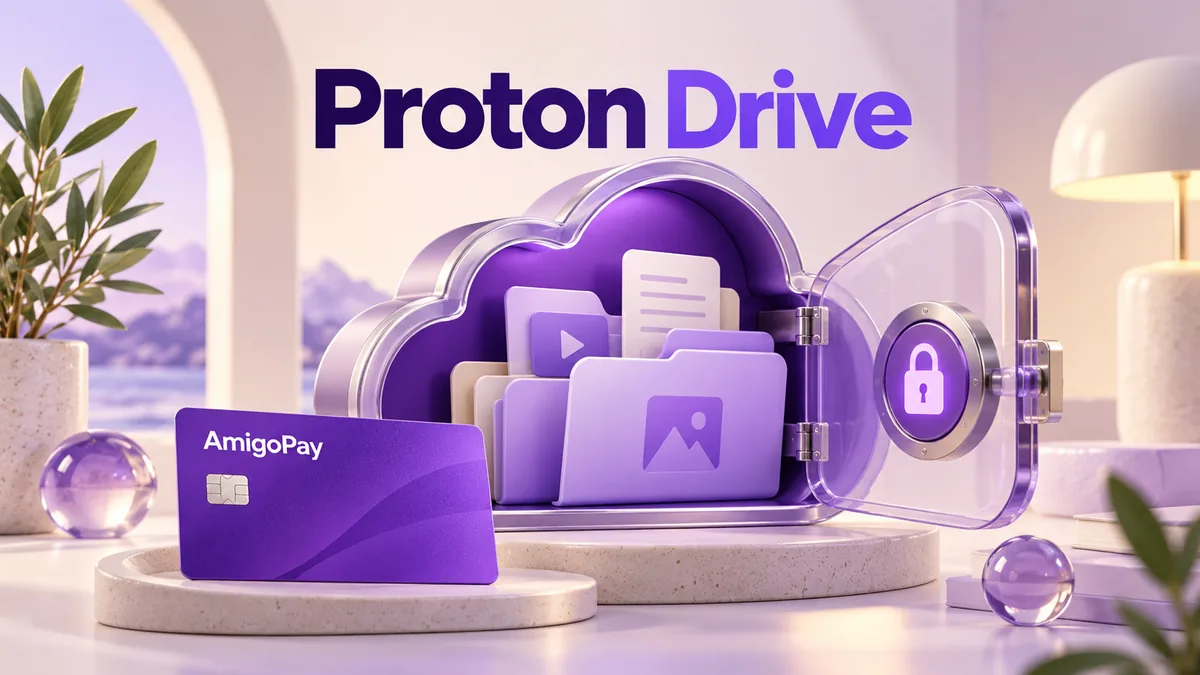 Как оплатить Proton Drive из России в 2026 году Оплата Proton Drive из России через AmigoPay