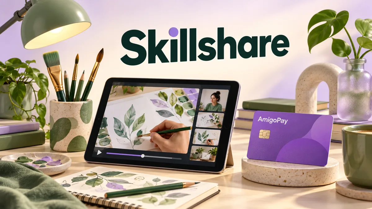 Оплата Skillshare из России с помощью AmigoPay