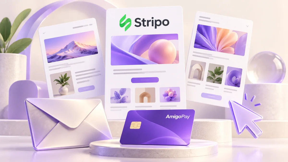 Stripo: шаблоны писем и карта AmigoPay