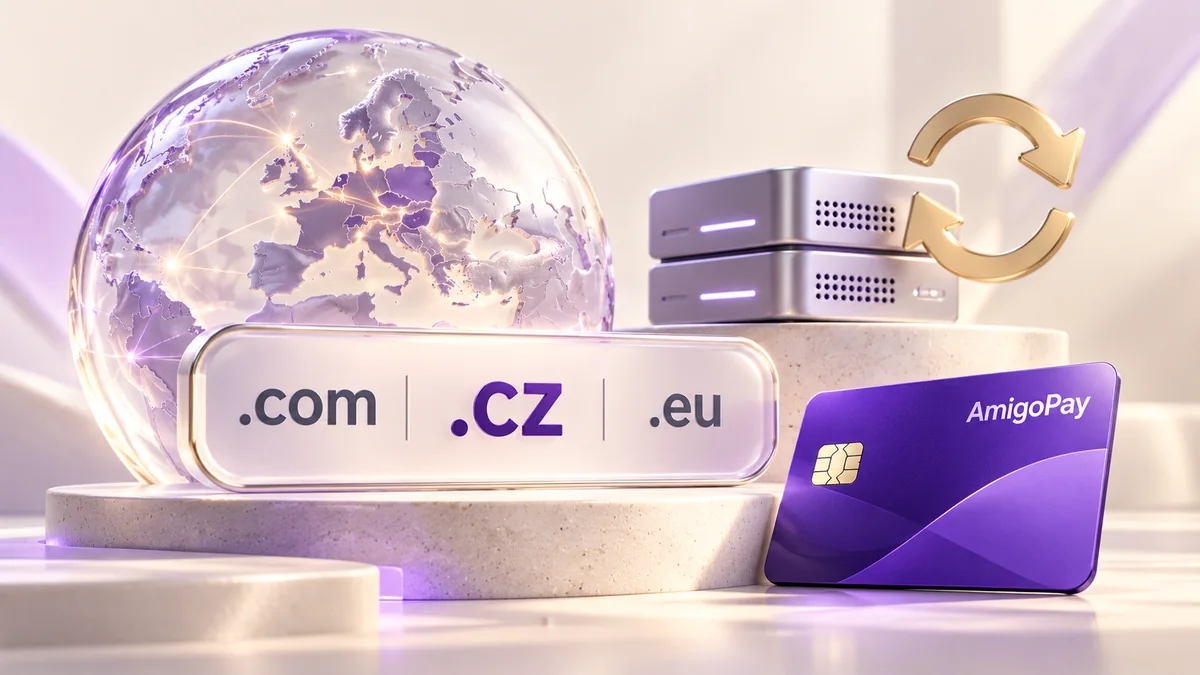 Subreg.CZ: домен, сервер и карта AmigoPay