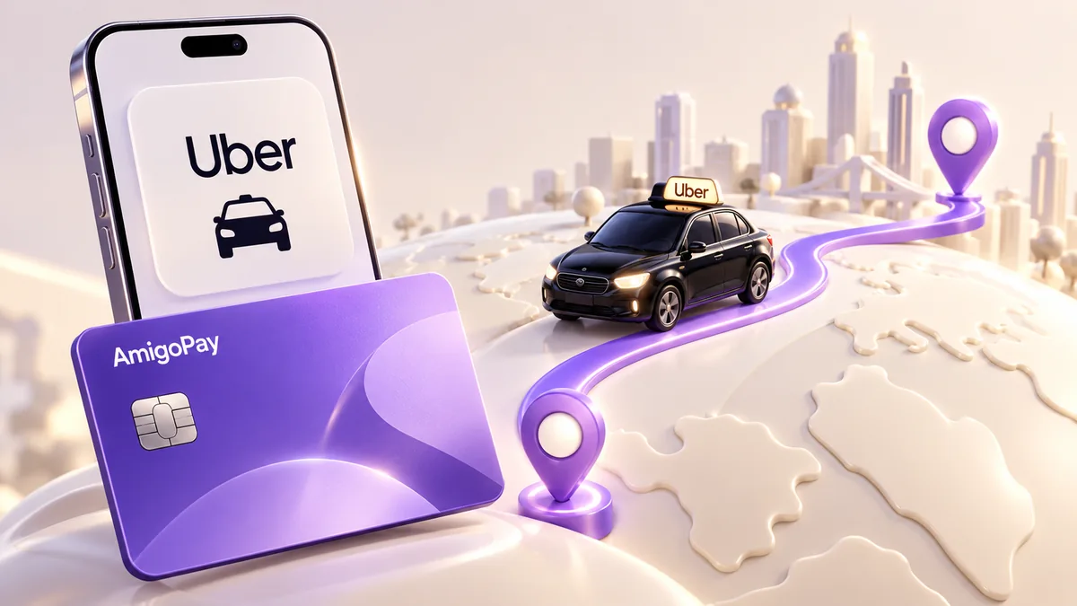 Оплата Uber за границей: такси и карта AmigoPay