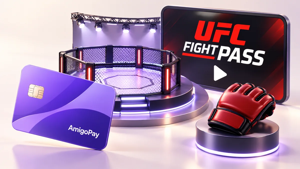 Оплата UFC Fight Pass: спортивная арена, подписка и карта AmigoPay