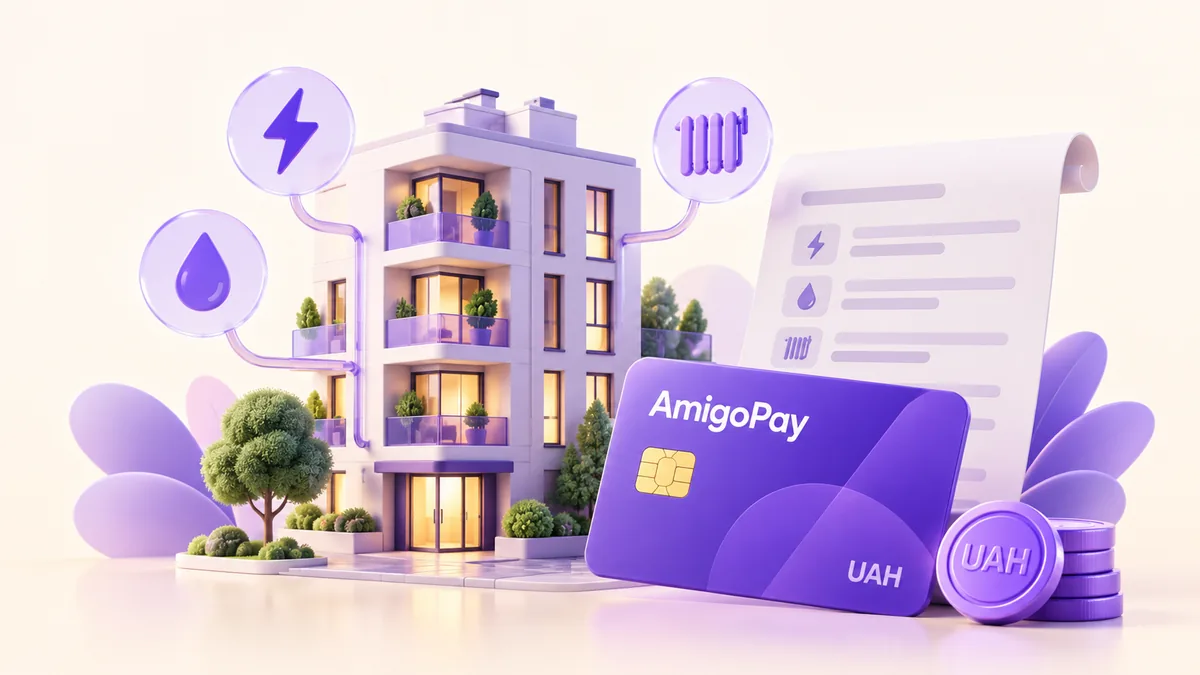 Оплата коммунальных услуг в Украине из России через AmigoPay