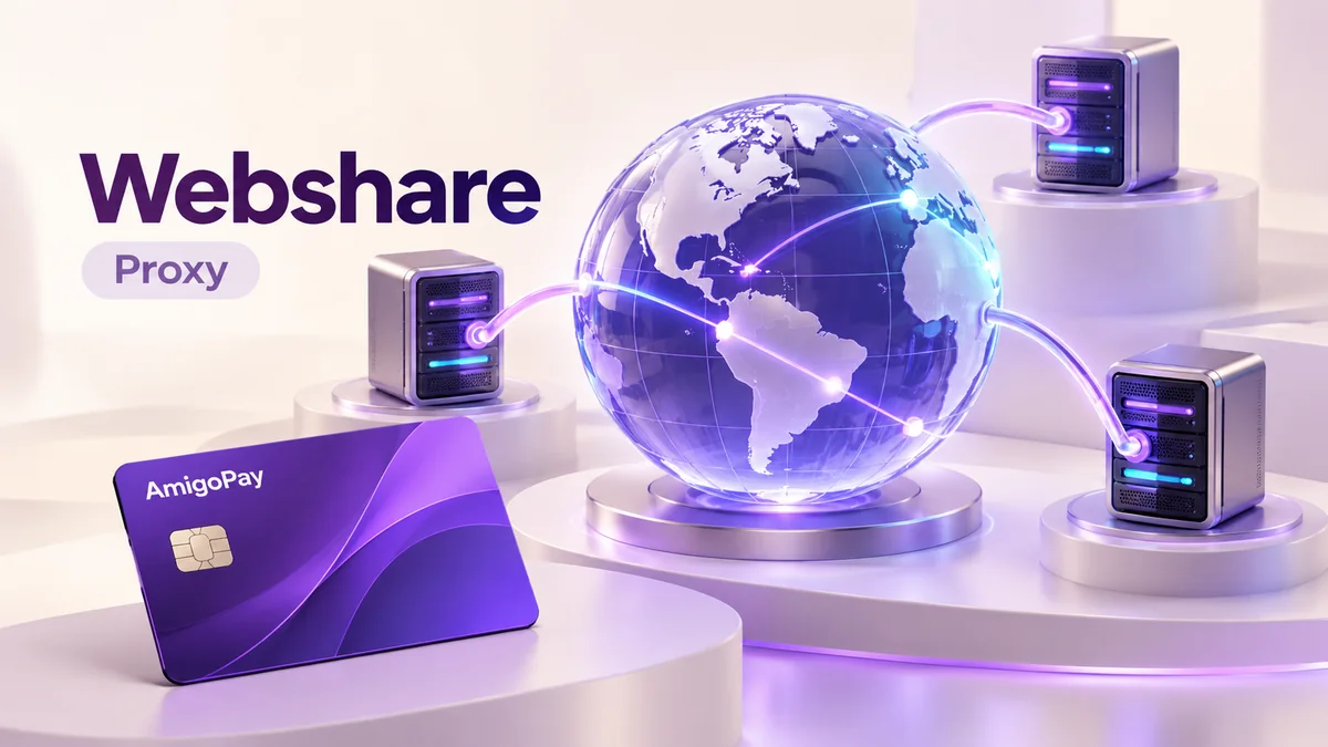 Как оплатить прокси Webshare из России Webshare: прокси-сеть, серверы и карта AmigoPay