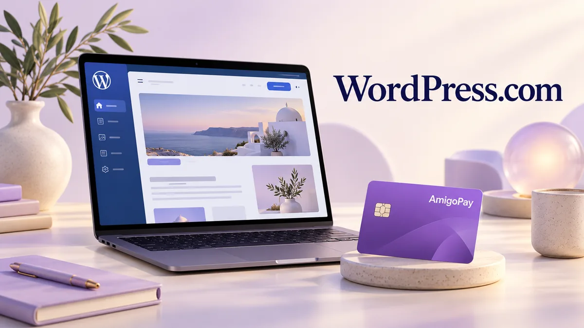 Оплата WordPress.com из России с помощью AmigoPay